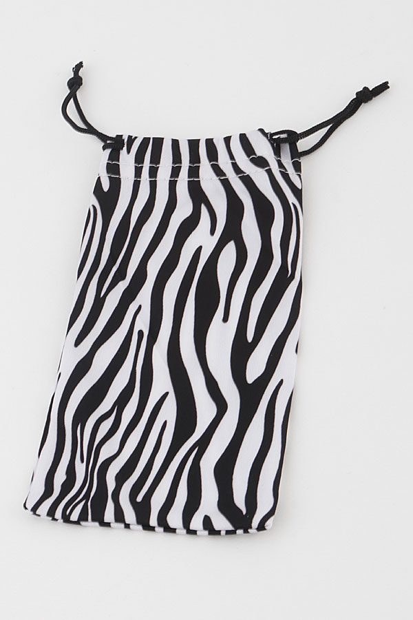 12003 ZEBRA Zebra Print Sunglasses Pouch