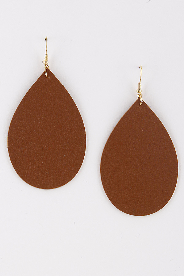 29014 brown teardrop classic earrings 8kab7 - dangle