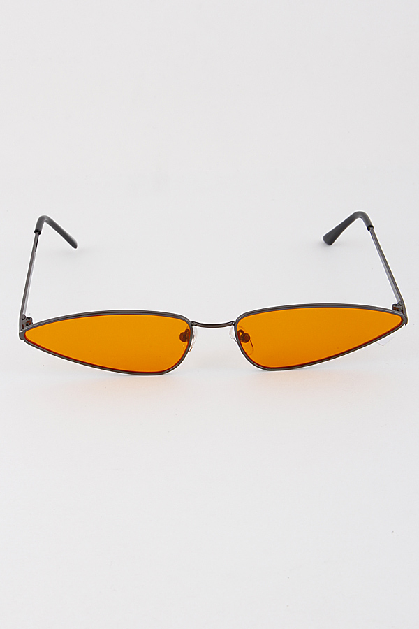 4837 COL MULTICOLOR Cateye Slim Shades - Sunglasses