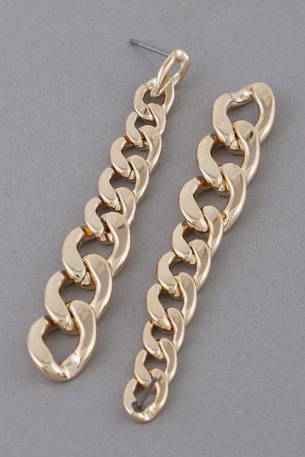 62808 GOLD Chain Drop Earrings Dangle Earrings