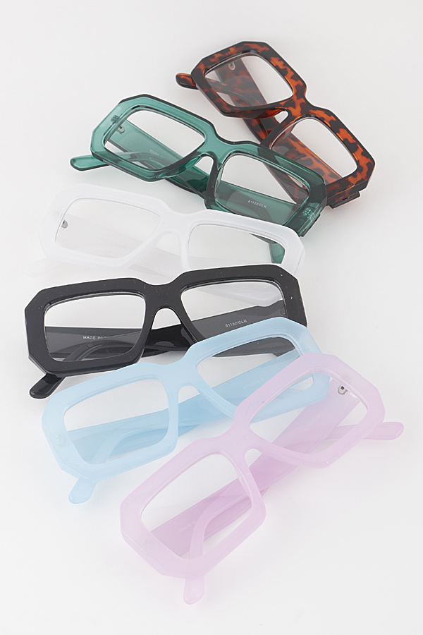 AM81132CLR MULTICOLOR Bright Square Optical Glasses - Sunglasses
