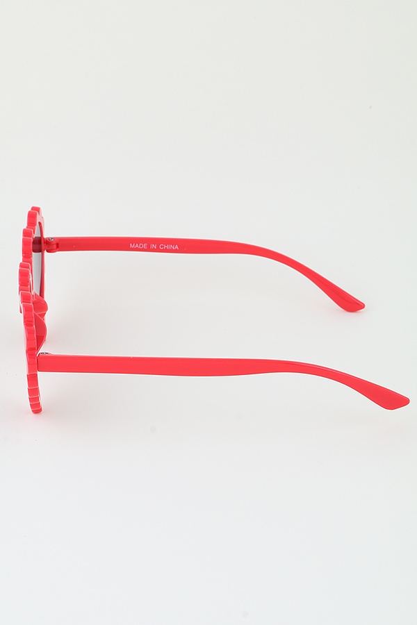 AMK79495 MULTICOLOR KIDS Modern Ruffle Flower Heart Sunglasses