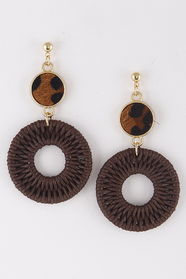 BOE1006 GOLD BROWN Mixed Daily Earrings 8KAC7 Dangle Earrings