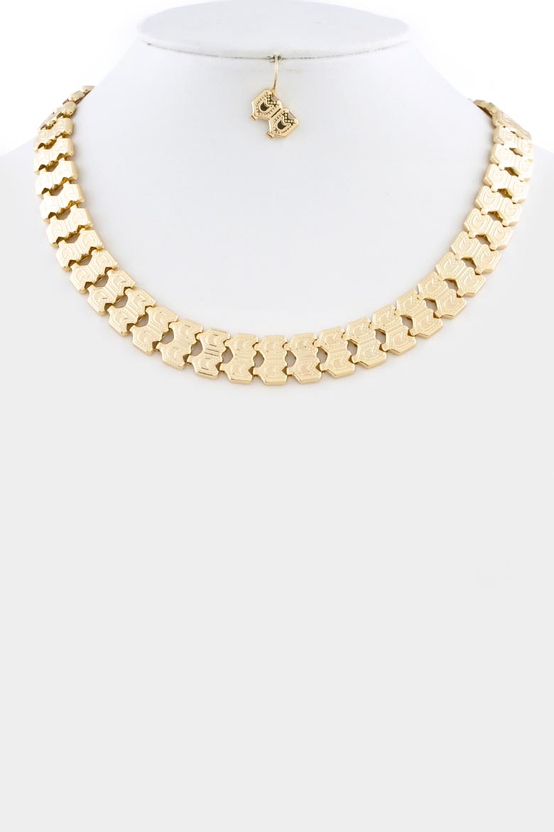 GNE11915 GOLD One-row necklace 3LAD8 - Jewelry Clearance Sale