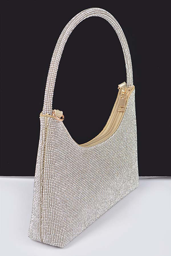 Rhinestone Decor Top Handle Bag main image 0