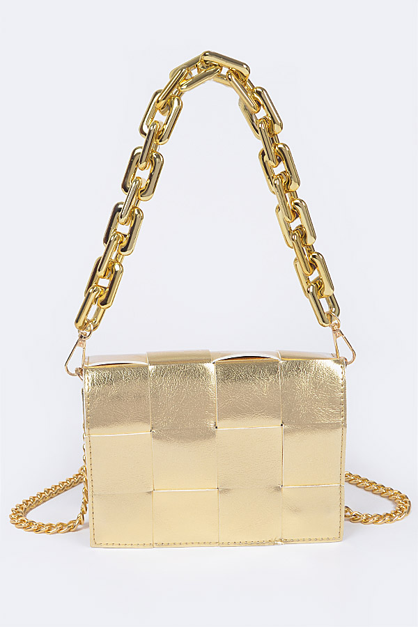 HPC5840 GOLD Metallic Braided Chain Shoulder bag Newly Updated — free download