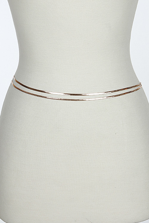 rose gold chain belts