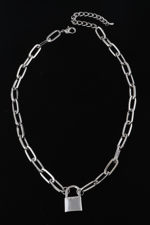 ON6852 Gold Bulk Lock Pendant Chain Necklace Pendants