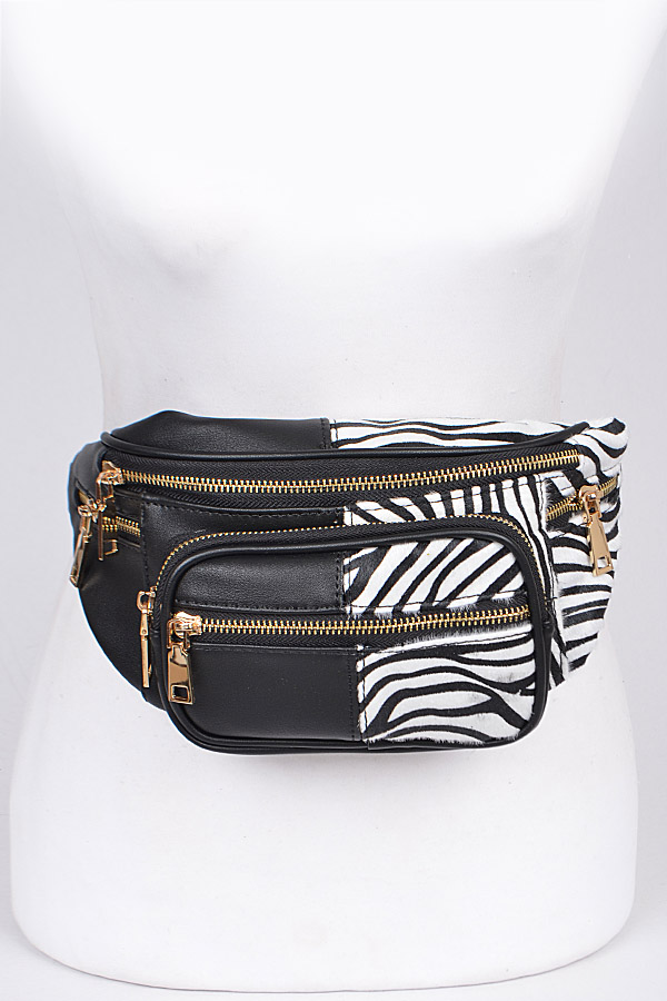 zebra fanny pack