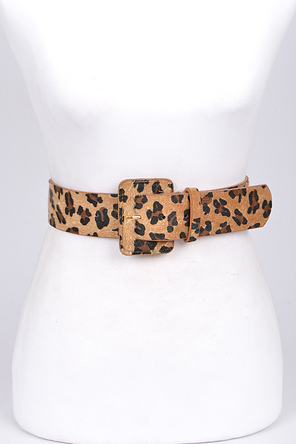 PB7375 LEOPARD Wrap Leopard Belt - Fashion Belts