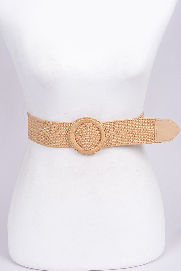 PB7429 BEIGE Wrap Summer Belt - Fashion Belts
