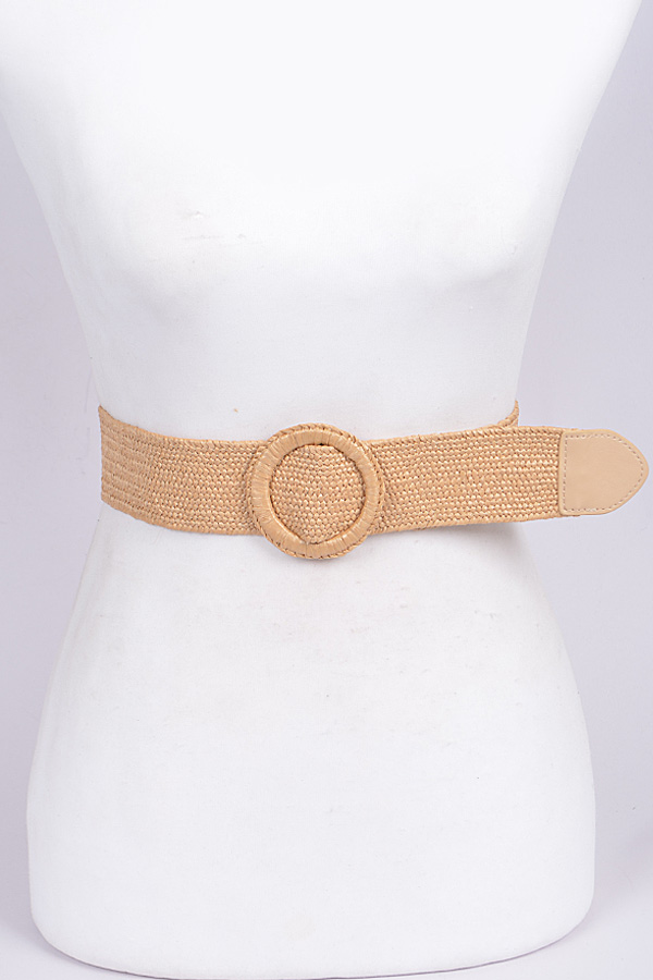 PB7429 BEIGE Wrap Summer Belt Fashion Belts