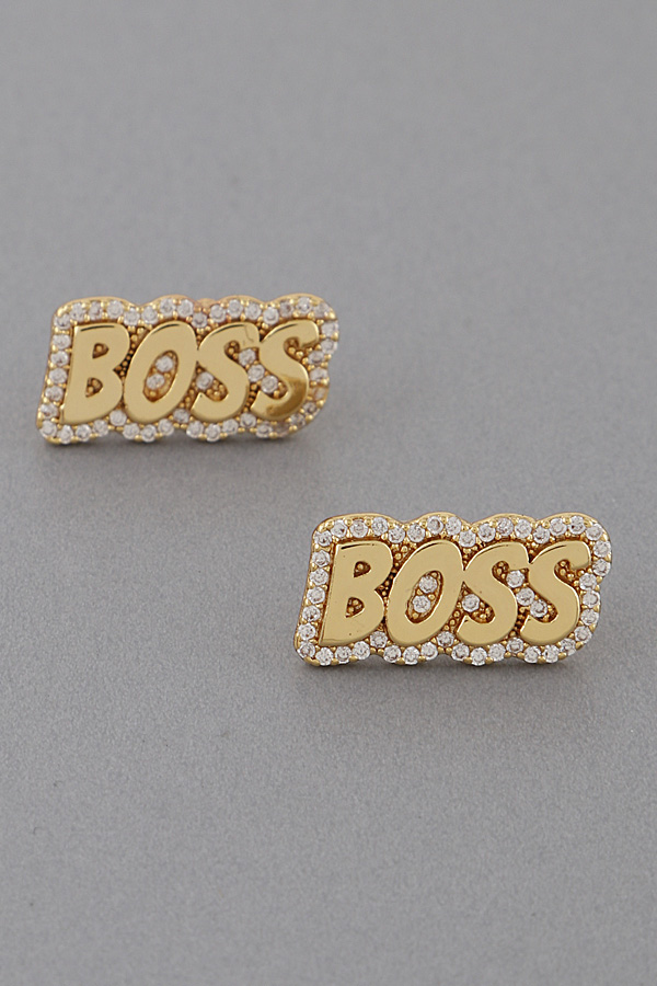 Hugo boss stud earrings Clearance