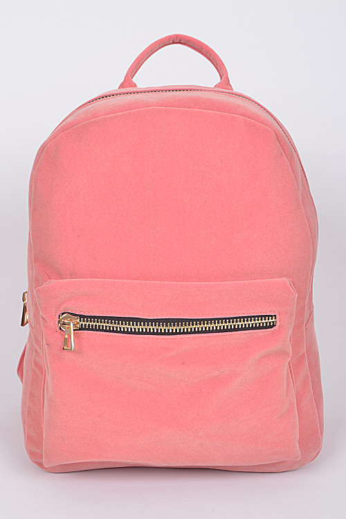 PP6455. Pink Plain Yet Simple Daily Bagpack. Backpack