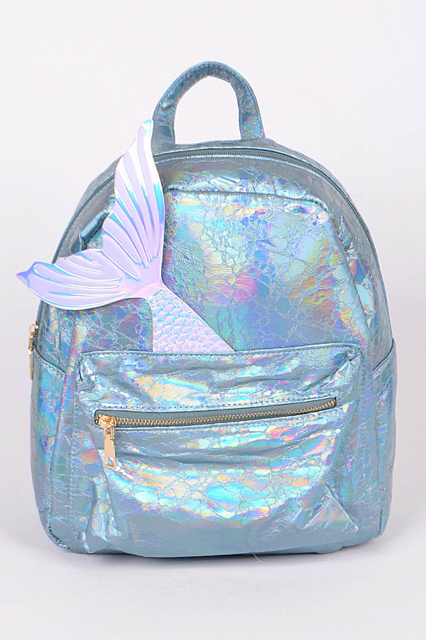 PP6810 BLUE Mermaid Tail Backpack