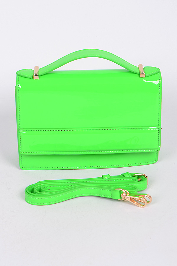 neon lime clutch