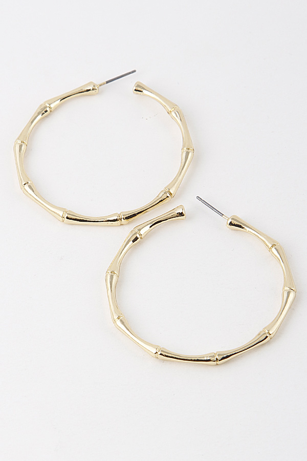 SE9792 GOLD Thin Hoop Earrings 9DBD2