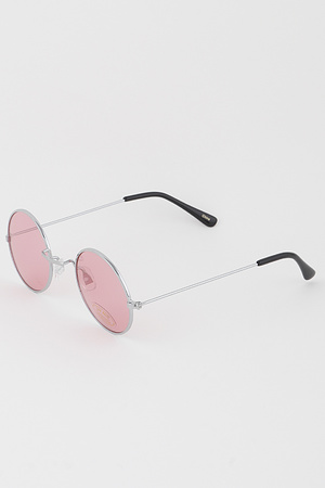 Bright Tinted Round Sunglasses