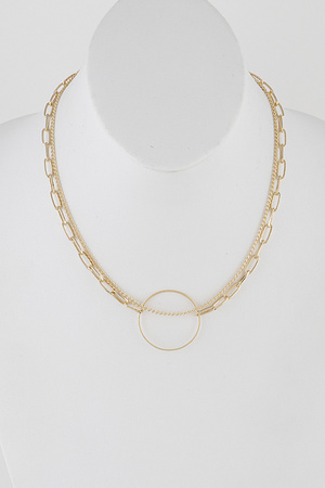 Round Pendant Necklace