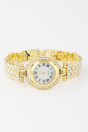 Jewel Wrapped Chain Watch