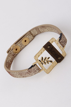 Blessed Written Antique Style Bracelet 7LAE10