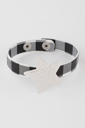 Star Check Pattern Bracelet