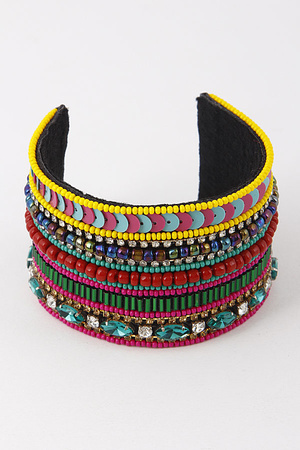 Beaded and Sequined Bracelet 9DCB2