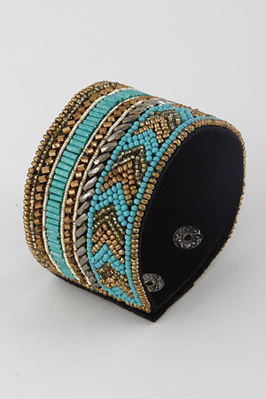 Beaded Cuff Bracelet 9GBC9