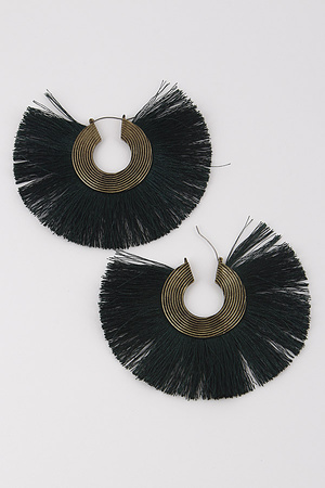 Tassel Fan Earrings 8ICD8
