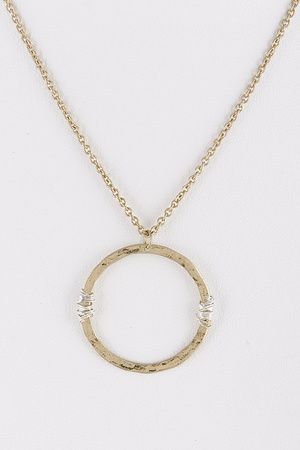 Circle Pendant Necklace 8LCB6