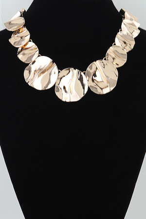 Hammered Scale Chain Necklace