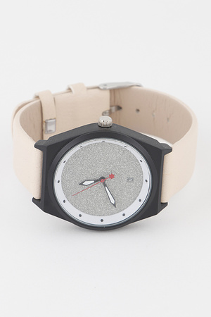 Glittered Leather Watch