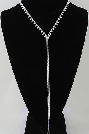 Bejeweled Toggle Drop Statement Necklace