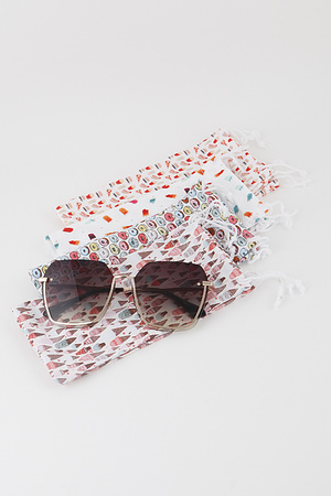 Multi Sweets Sunglasses Pouch Bag