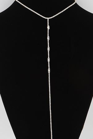Rhinestone Crystal Drop Necklace