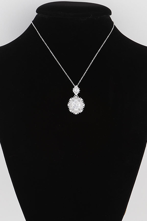 Rising Rhinestone Pendant Necklace