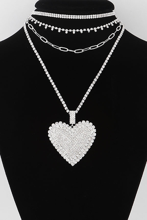 Multi Jeweled Crystal Necklace