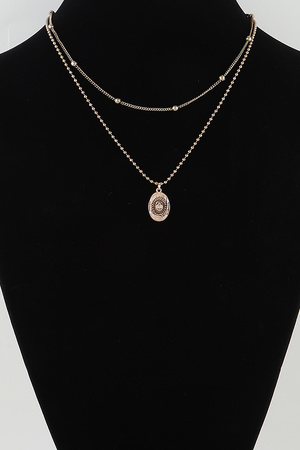 Cowboy Hat Charm Beaded Necklace