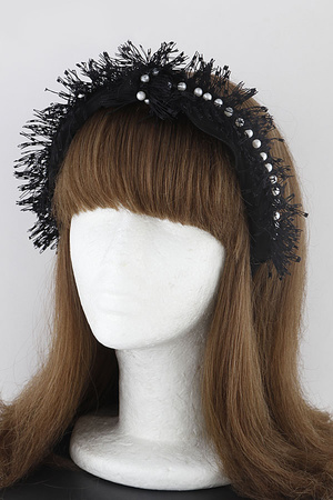 Pearls On Tassel Headband 9KAB