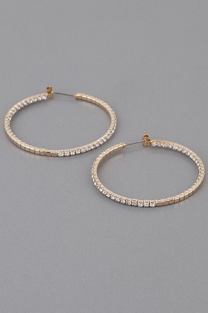 Half Way Reversed Small Hoop Earrings