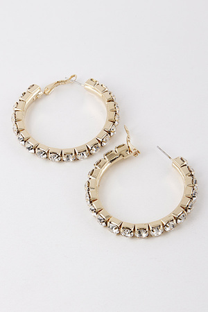 Rhinestone Minihoop Earrings 9DCA1