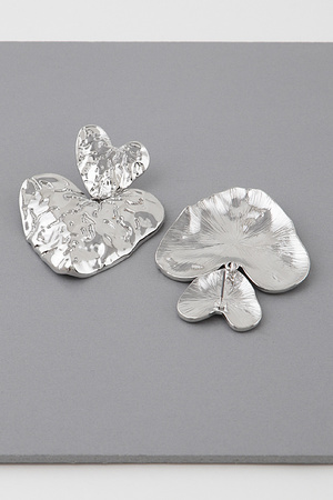 Engraved Double Heart Drop Earrings