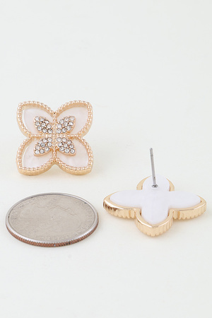 Luxury Cross Petal Earrings