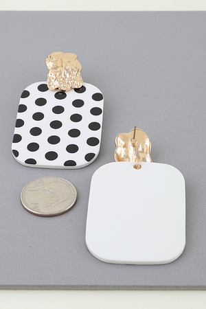Polka Dot Drop Earrings