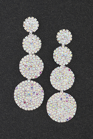Bedazzled Disco Ball Drop Earrings