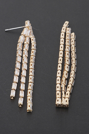 Rhinestone Tassle Earrings