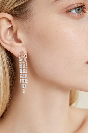 Cubic Zirconia Drop Earrings