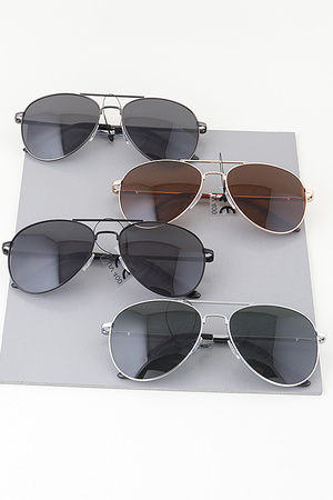 Triple Delicate Mirror Aviator Sunglasses