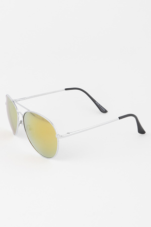 Bright Polycarbonate Aviator Sunglasses