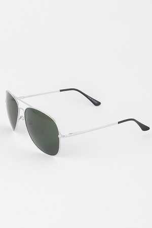 Metal Round Aviator Sunglasses